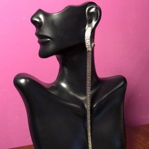 Rhinestone Streamer Earrings